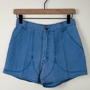 Patagonia Vintage 70s Denim Shorts Stand Up Original Label High Waist Womens 26
